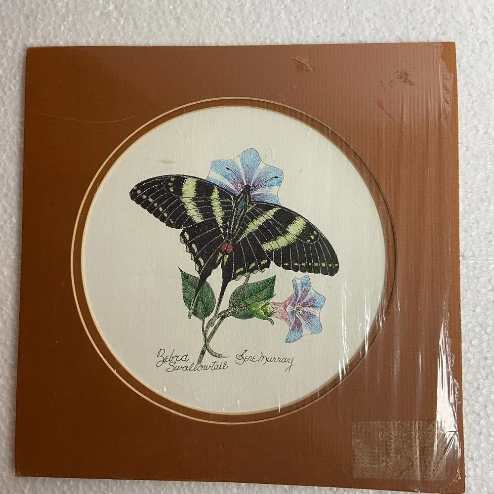 NWOT Lithography Butterfly Zebra Murray